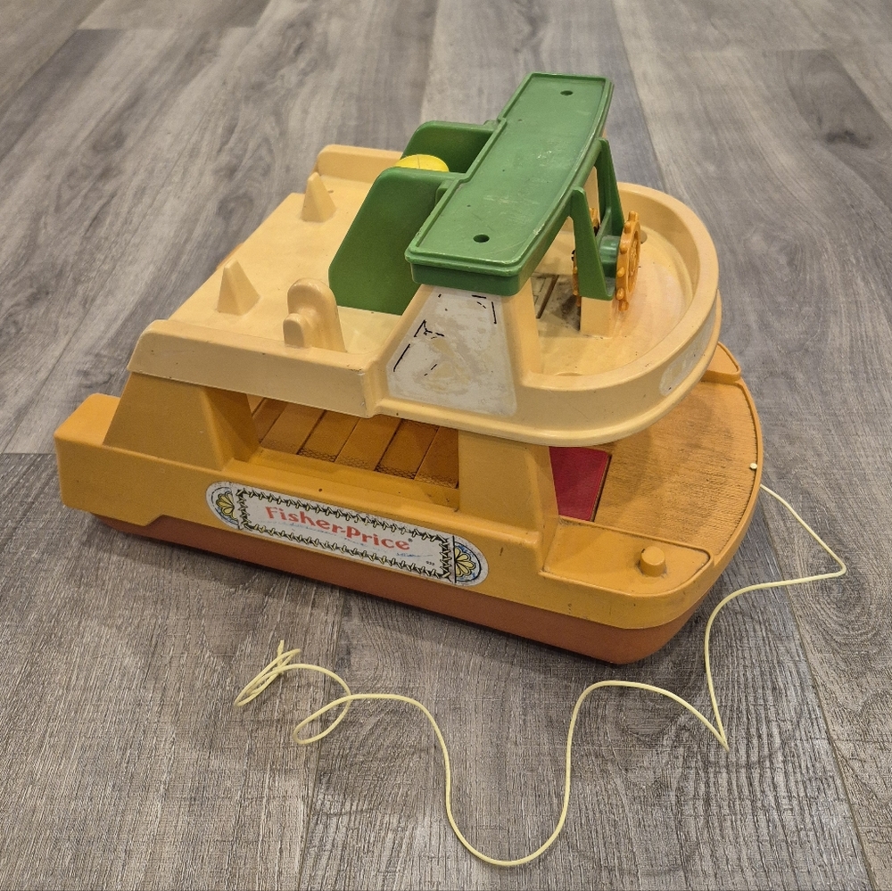 Vintage FISHER-PRICE Pull Along Ferry